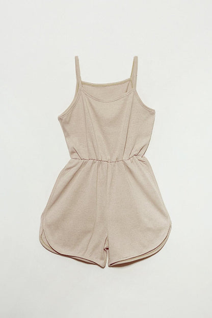 Brown Girl's Summer Jumpsuit