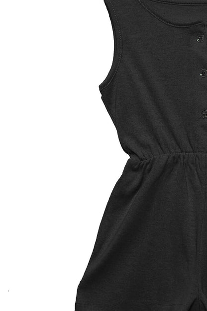 Girls' Jumpsuit with Black Shorts