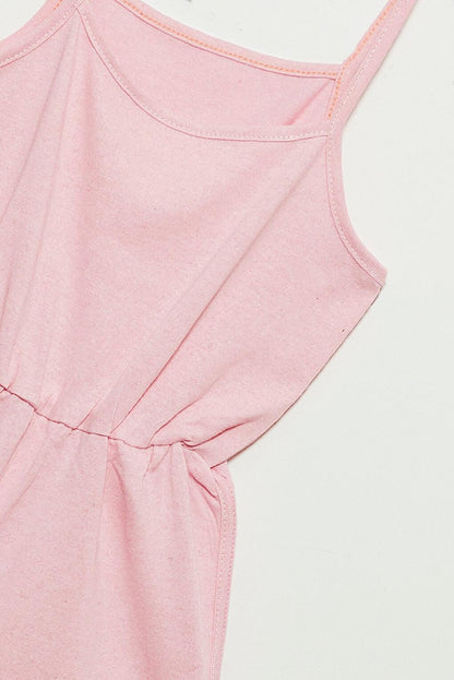 Girls' Jumpsuit with Pink Shorts