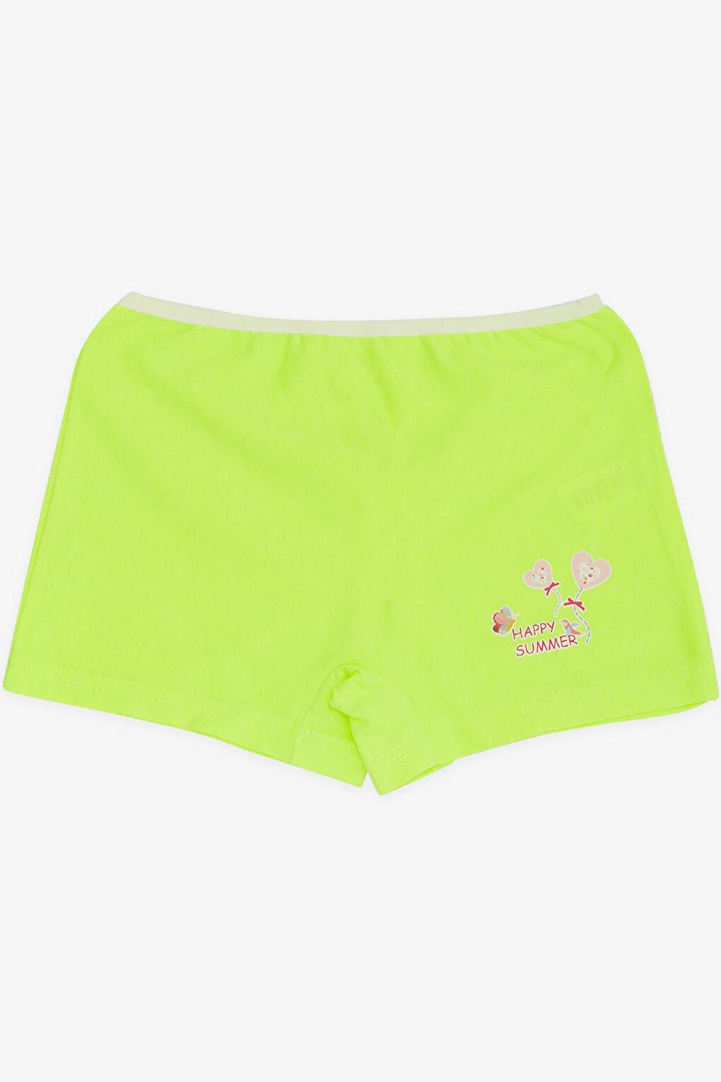 Girl's Boxer Bubble Printed Neon Green (Age 7)