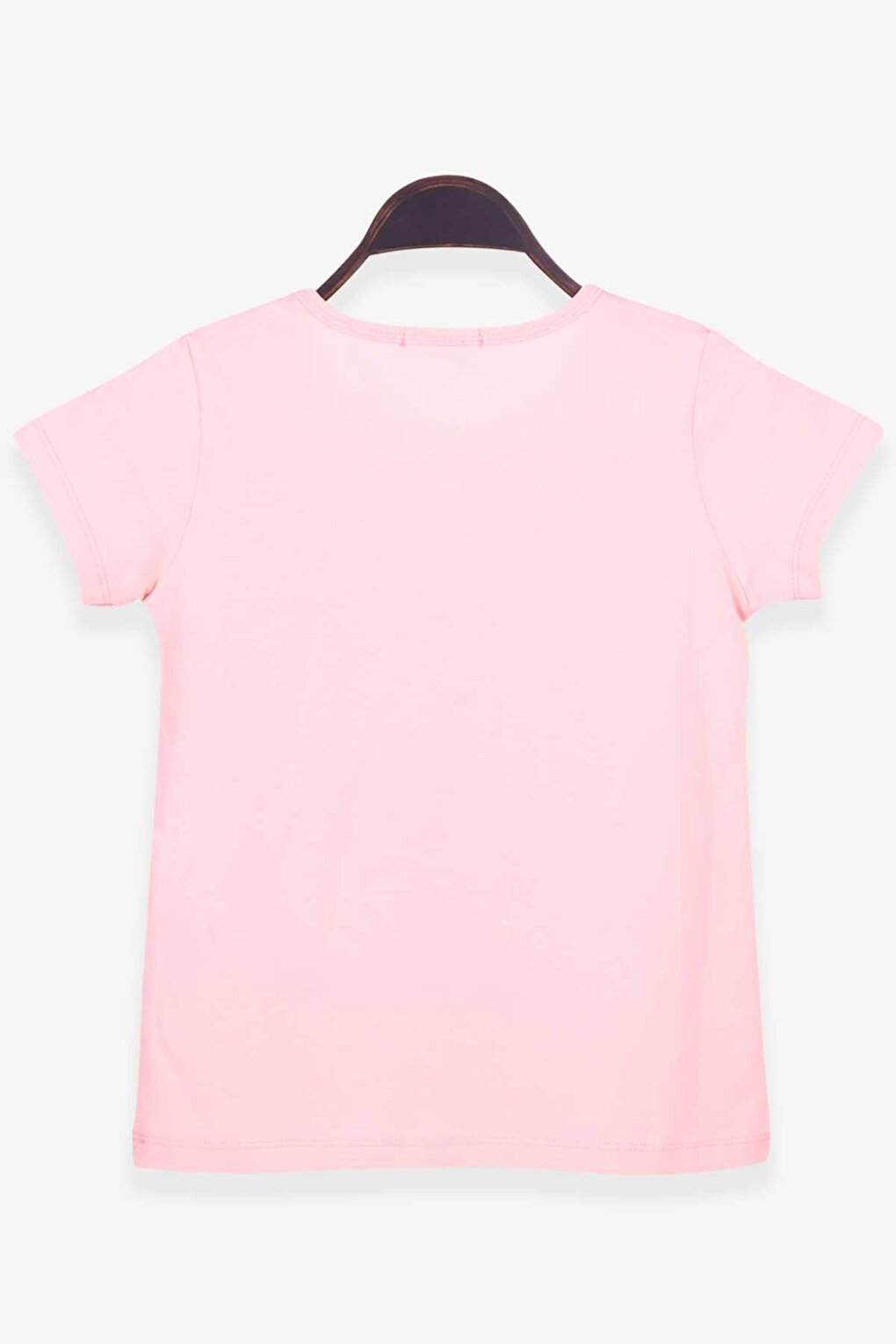 Girl's T-Shirt Diamond Printed Salmon (Age 8-10)