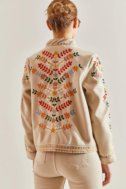 Women's Embroidered Multi-Patterned Stash Jacket