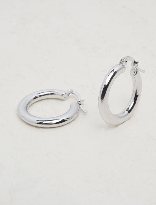 Silver Hoop Stylish Earrings