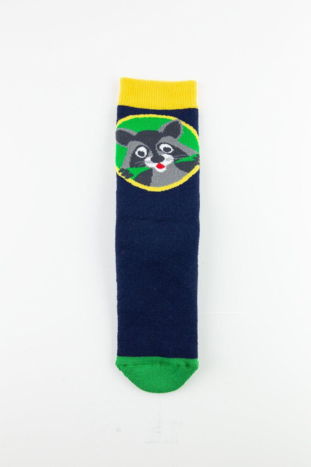 3 Pack Raccoon Anti-Slip Sole Towel Children's Socks