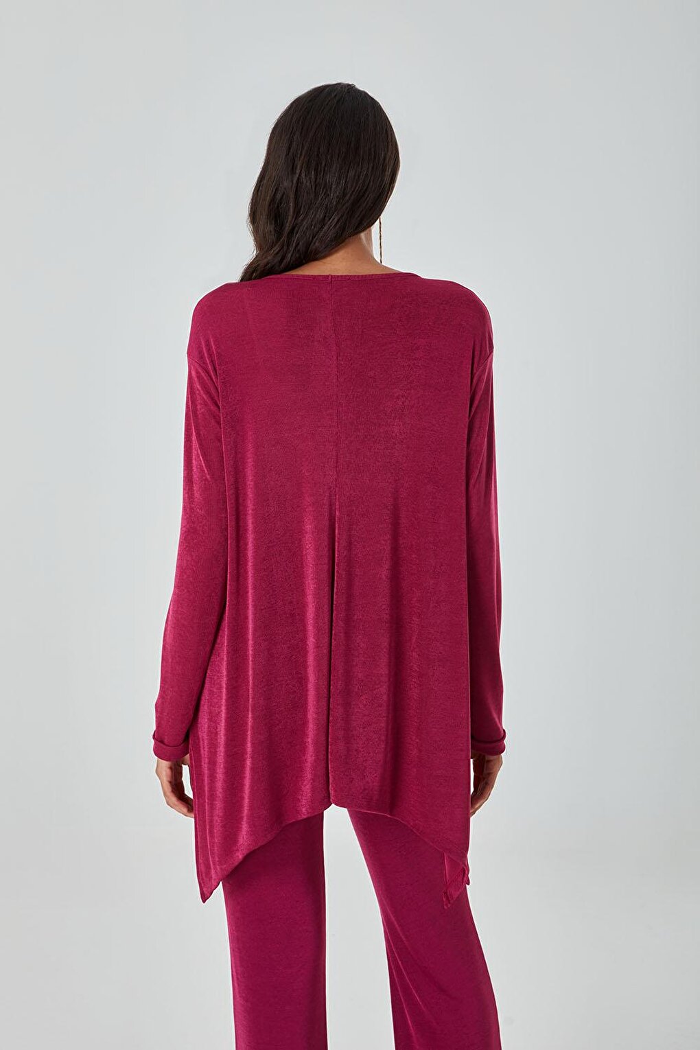 Buzzy Fuchsia Tunic with Side Slit