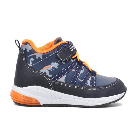 740-P Navy Blue-Orange Children's Boots