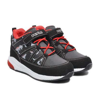 740-P Black-Red Children's Boots