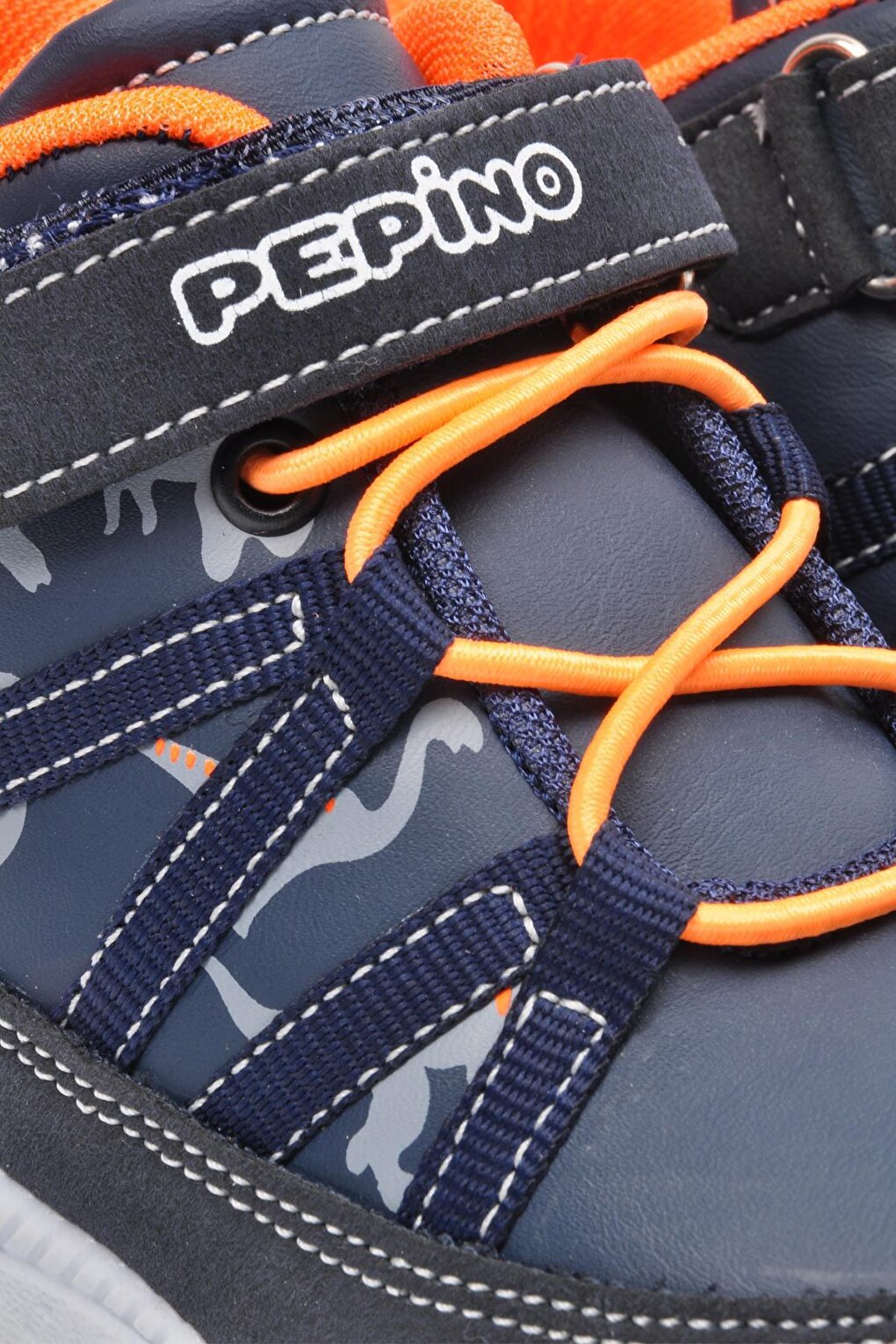 740-P Navy Blue-Orange Children's Boots