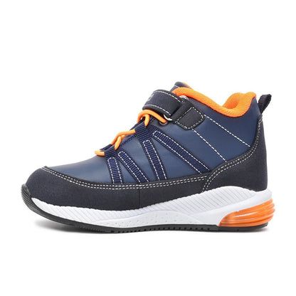 740-P Navy Blue-Orange Children's Boots