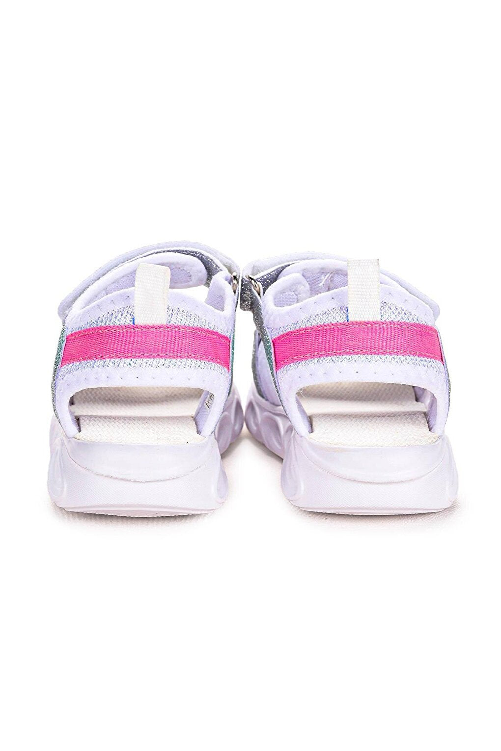 102 Glittering Light Girls Velcro Sandal Shoes