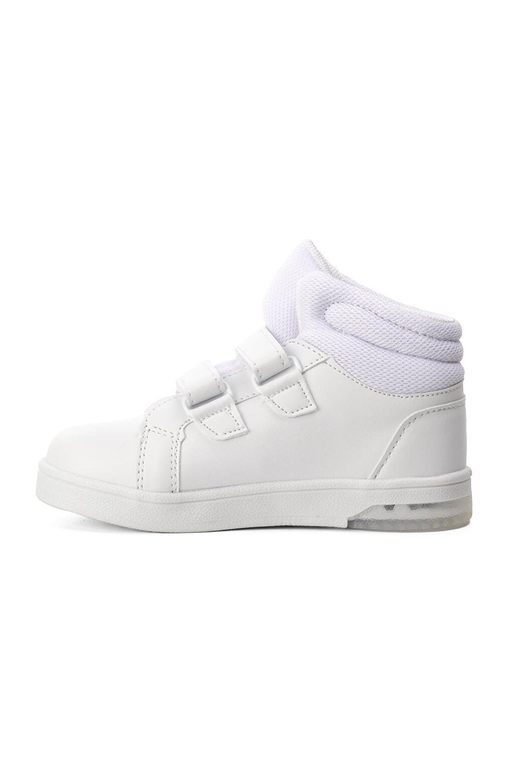 White Velcro Boy's Ankle Sneaker Pepe Long-P