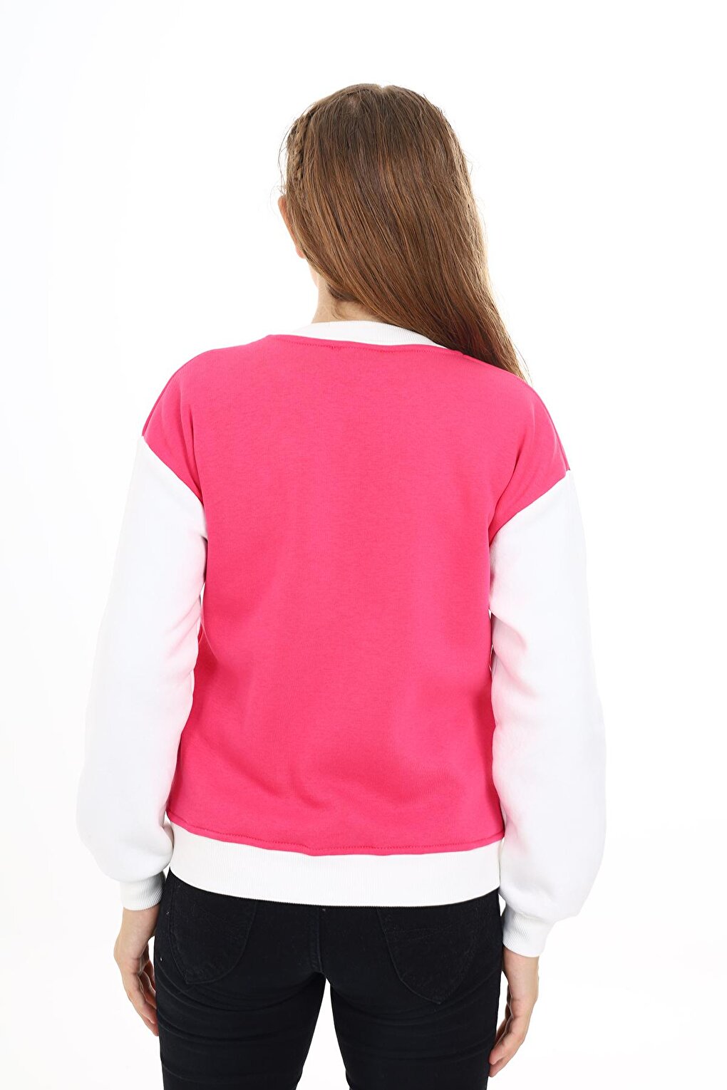 Girl's College Style Heart Printed Jacket 7 -13 Years Lx276