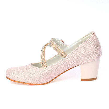 750 Glitter Daily Girl's 4 Cm Heel Ballerina Shoes