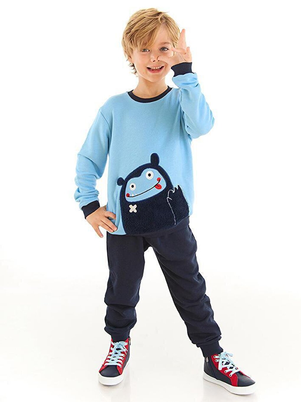 Cute Monster Boy Tracksuit Set