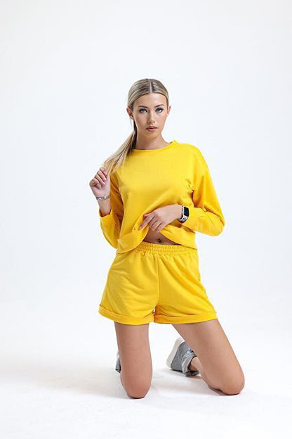 Ltn-G202 Long Sleeve T-shirt Shorts Set