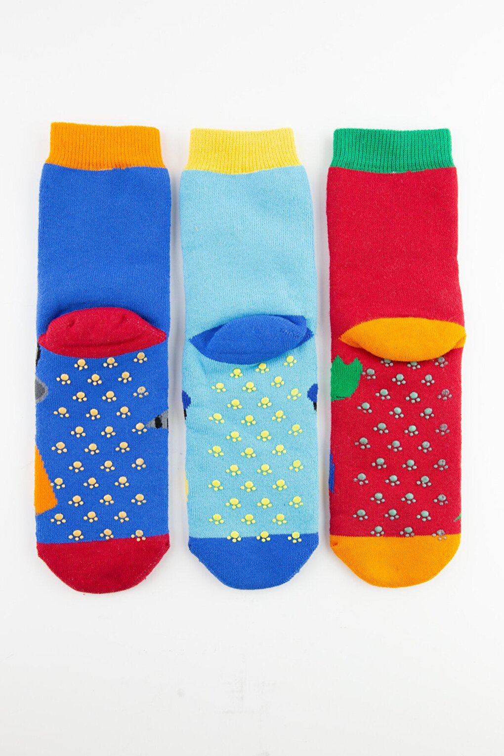 3-Piece Cute Hero Anti-Slip Towel Children's Socks