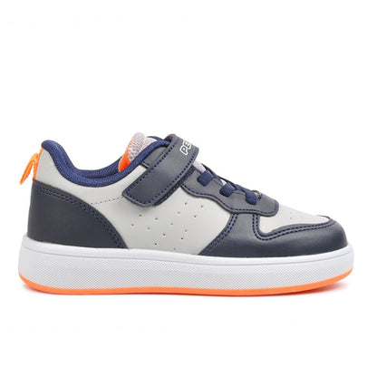 970-P Navy Blue-Orange Boy's Sneaker