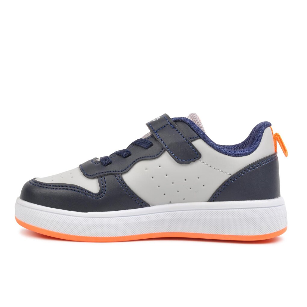 970-P Navy Blue-Orange Boy's Sneaker