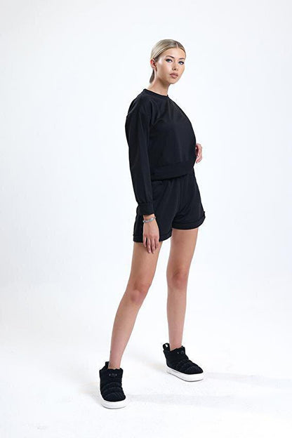 Ltn-G202 Long Sleeve T-shirt Shorts Set