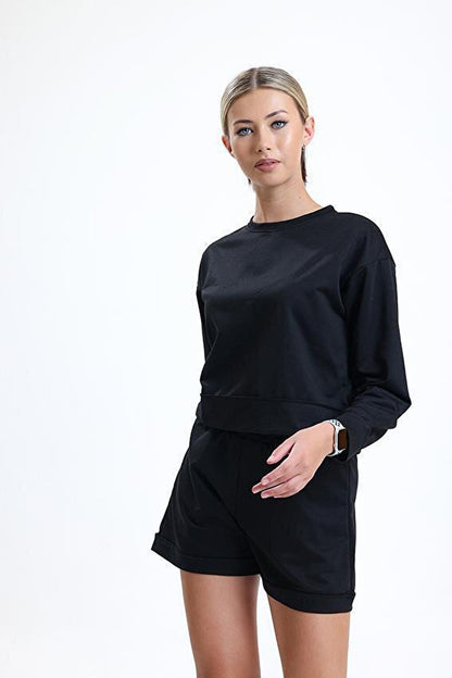 Ltn-G202 Long Sleeve T-shirt Shorts Set