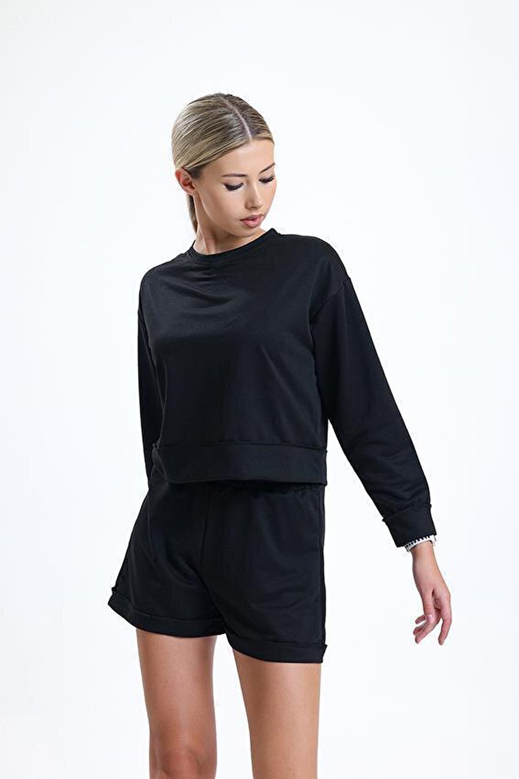 Ltn-G202 Long Sleeve T-shirt Shorts Set