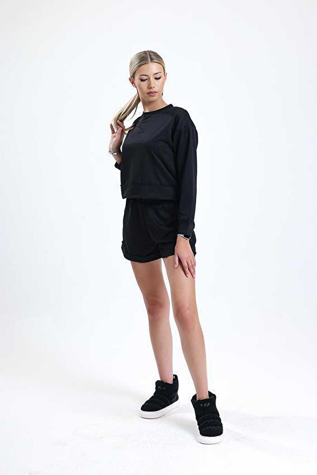 Ltn-G202 Long Sleeve T-shirt Shorts Set