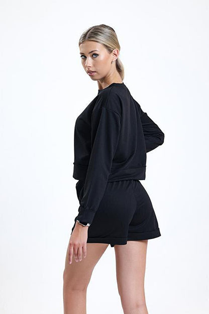 Ltn-G202 Long Sleeve T-shirt Shorts Set