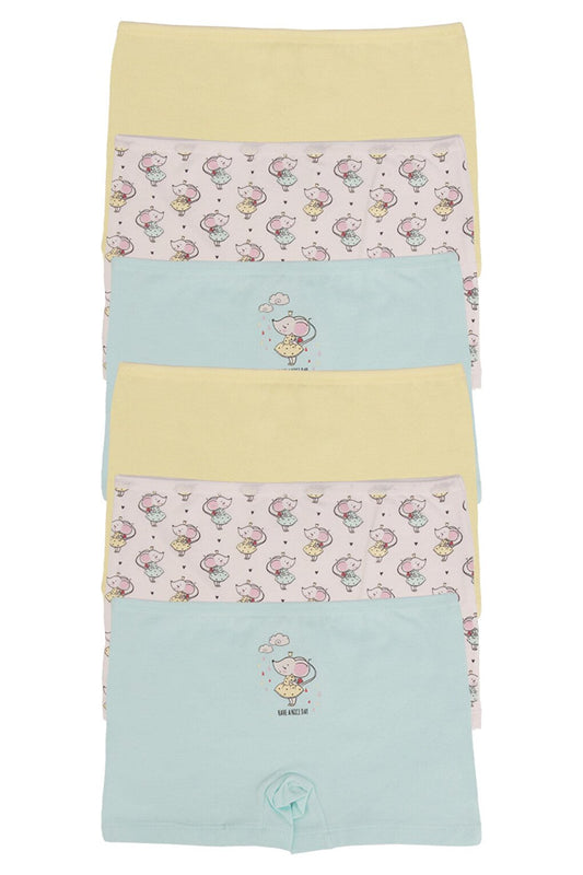 Girl's Cotton Boxers Pack of 6