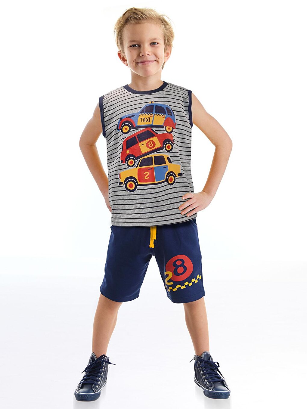 Taxi T-Shirt Boy Shorts Set