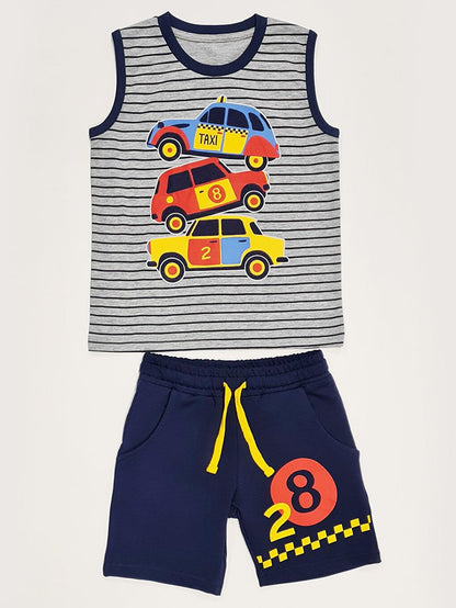 Taxi T-Shirt Boy Shorts Set