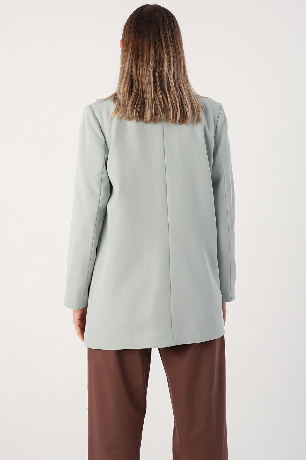 Mint Button Blazer Jacket