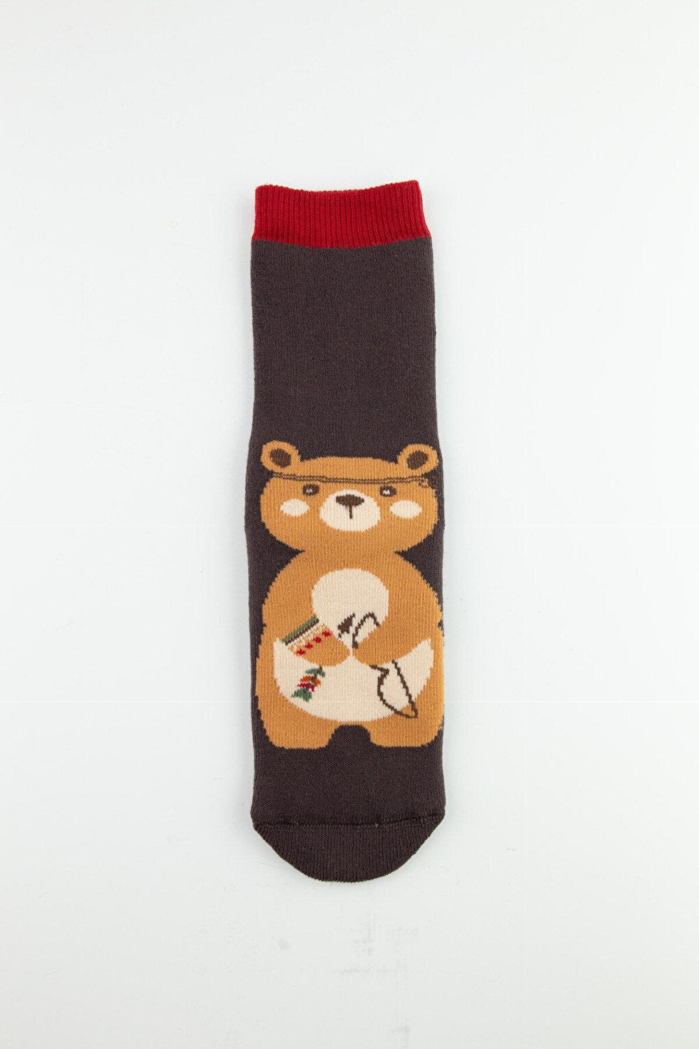 3-Piece Bear Non-Slip Sole Towel Children's Socks