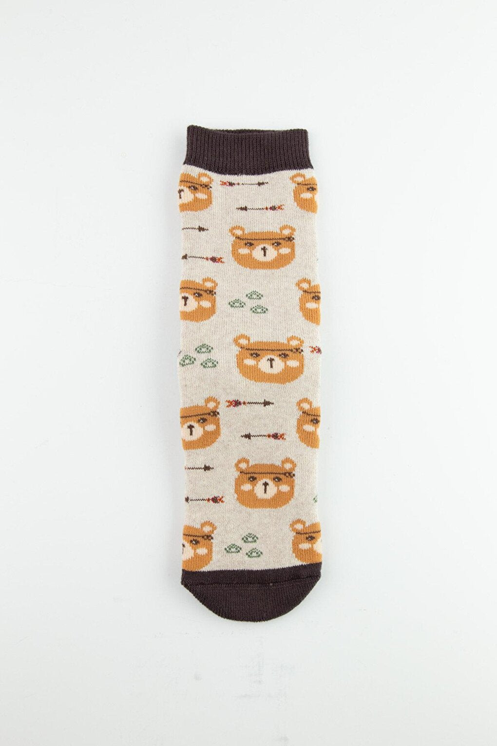 3-Piece Bear Non-Slip Sole Towel Children's Socks