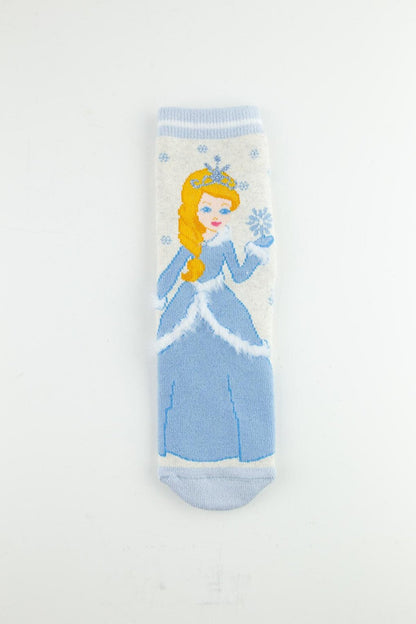 3-Piece Princess Anti-Slip Sole Towel Children's Socks