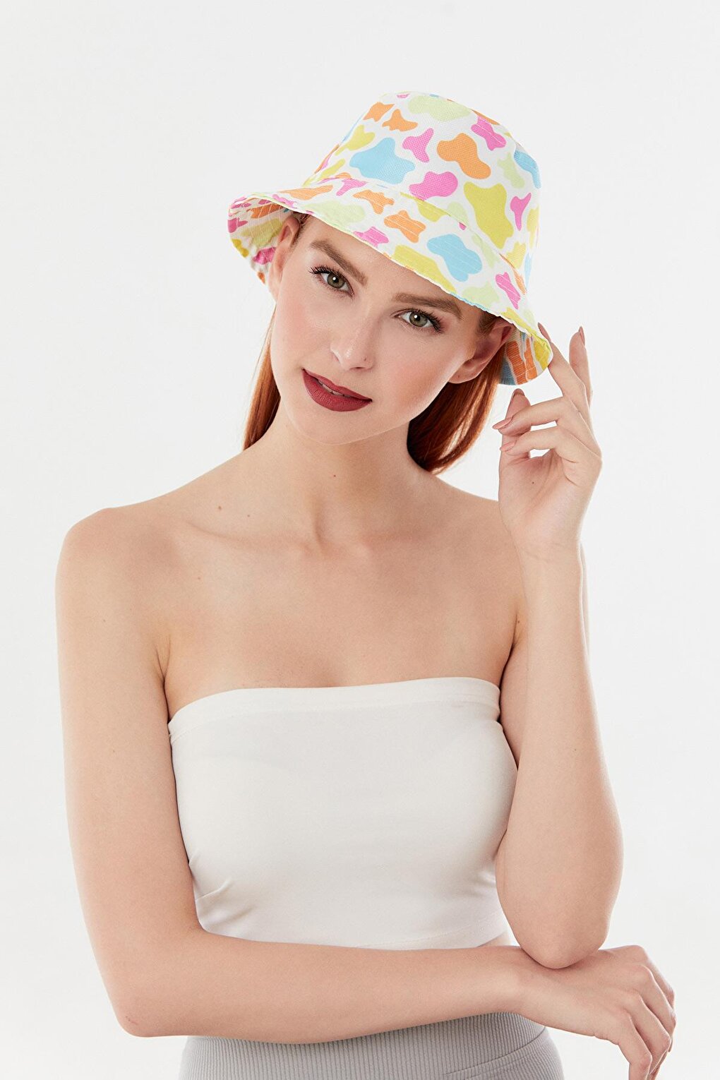 Cow Printed Sachet Hat