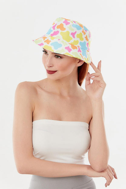 Cow Printed Sachet Hat