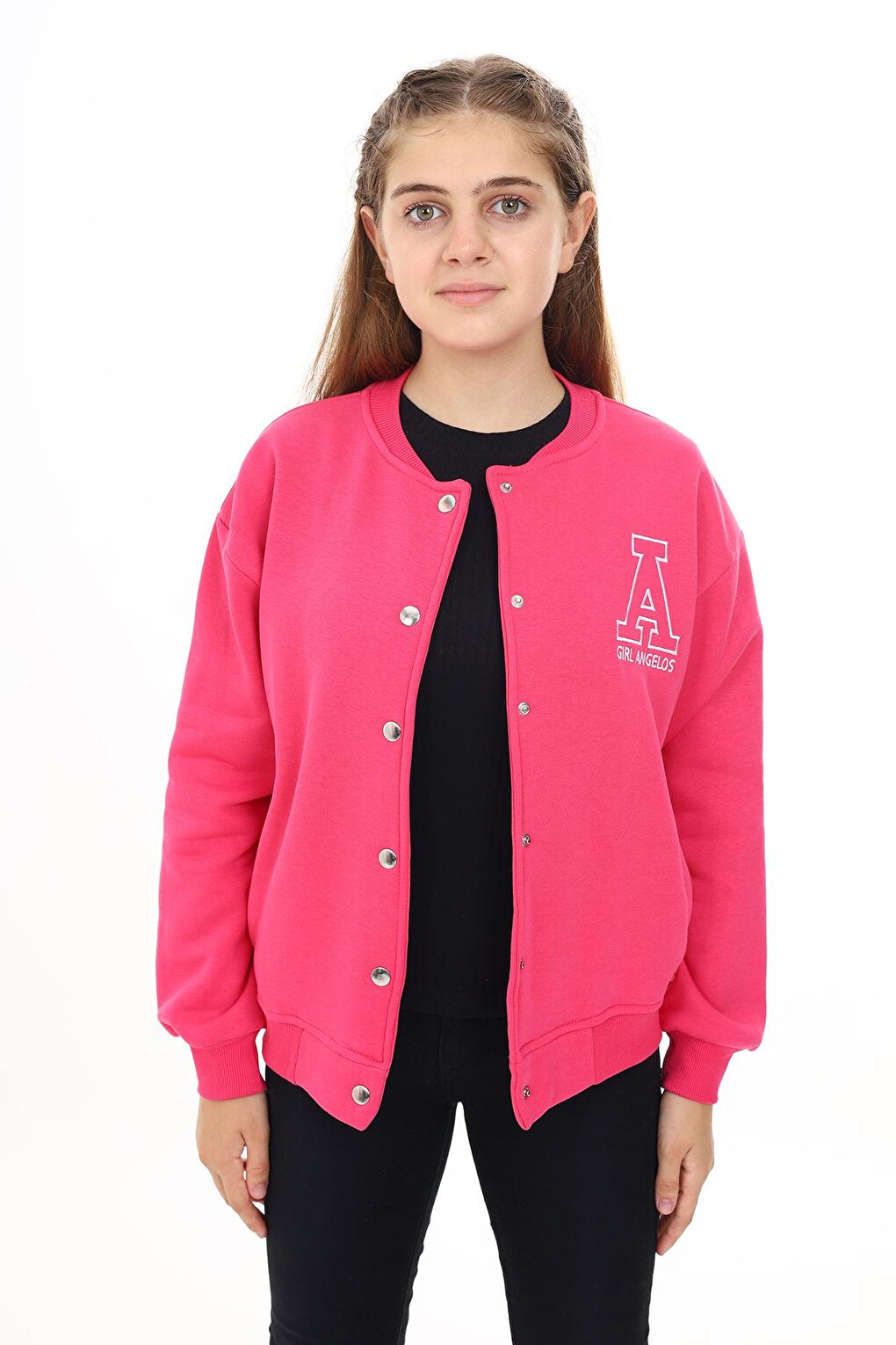 Girl's College Style A Printed Jacket 7 -13 Years Lx271