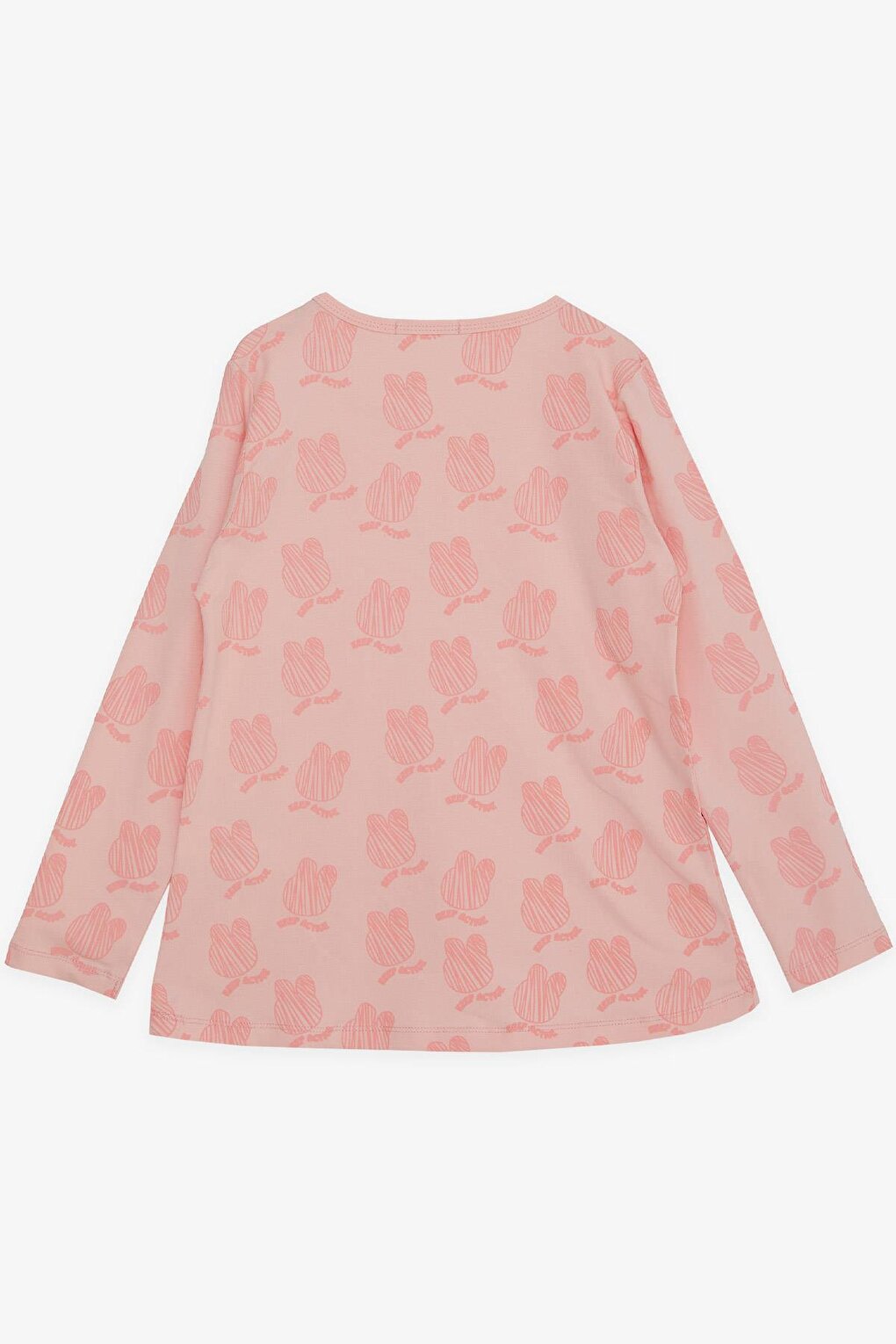 Girl's Long Sleeve T-Shirt Patterned Salmon (Age 6-12)