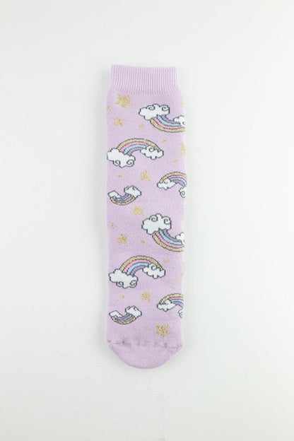 3-Piece Unicorn Non-Slip Sole Towel Children's Socks