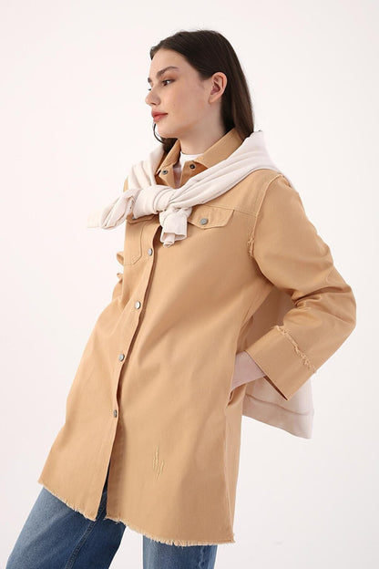 Biscuit Tassel Snap Jacket