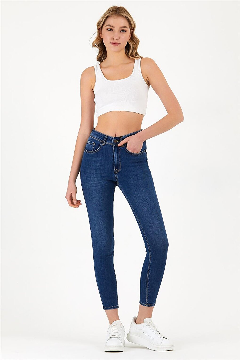 Women's Slim Fit Jeans Navy Blue