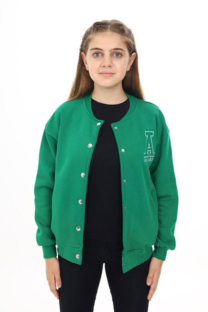 Girl's College Style A Printed Jacket 7 -13 Years Lx271