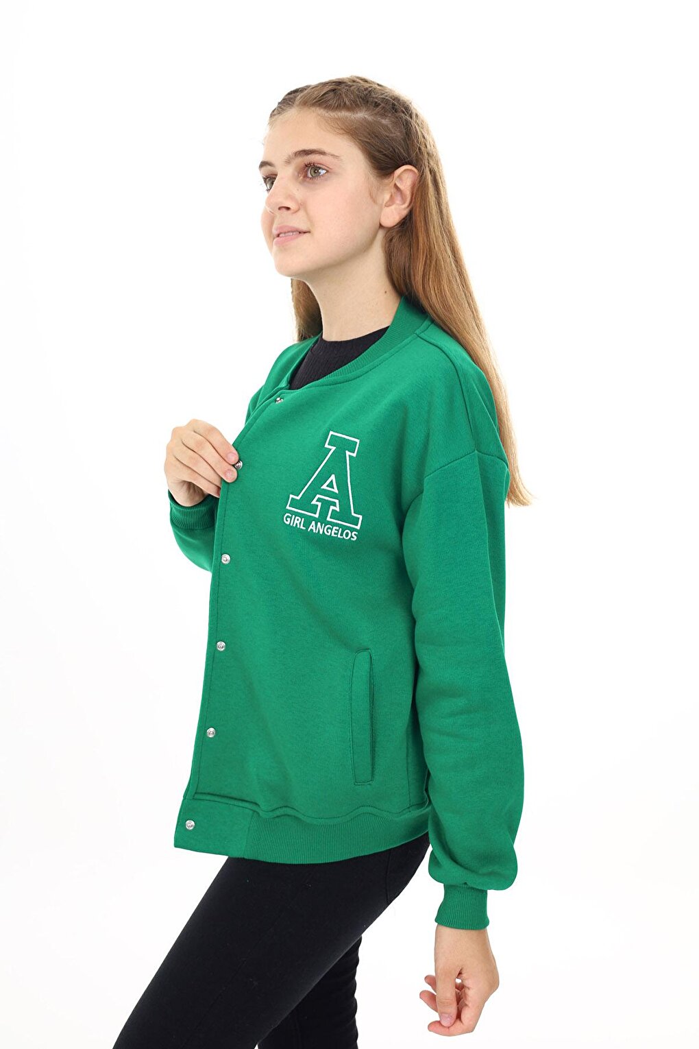 Girl's College Style A Printed Jacket 7 -13 Years Lx271