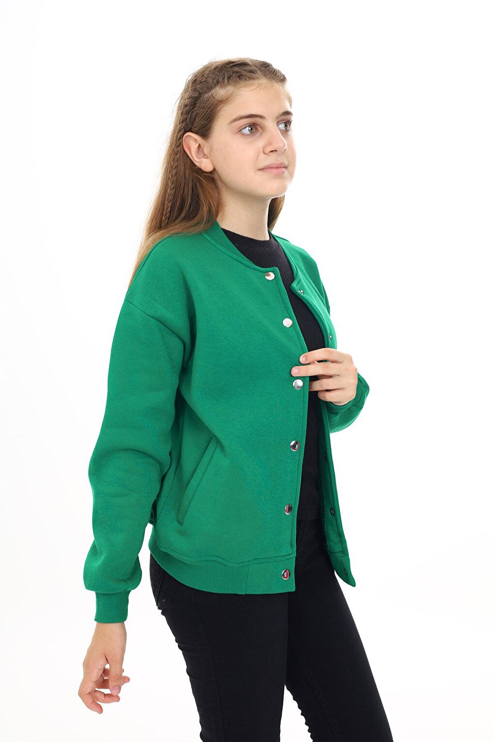 Girl's College Style A Printed Jacket 7 -13 Years Lx271