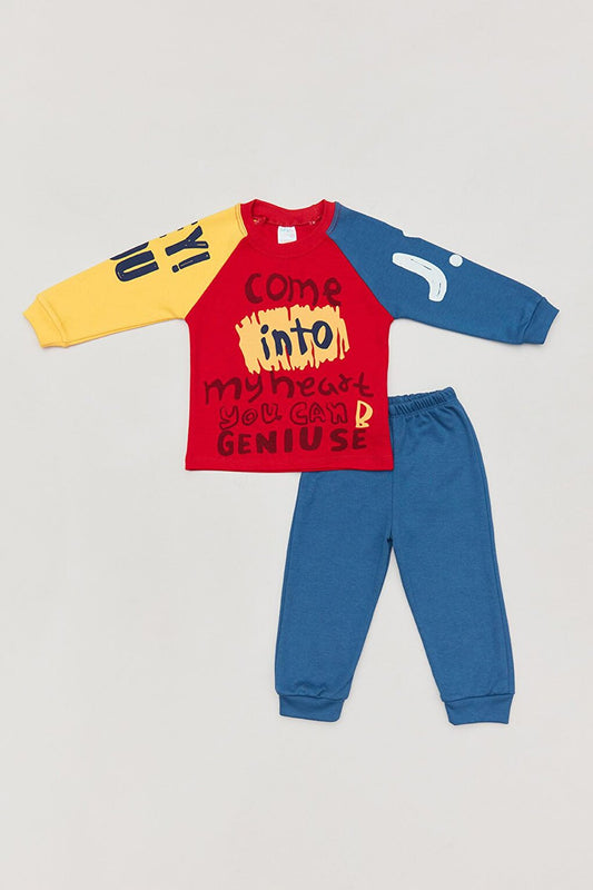 Printed Boys Tracksuit Set