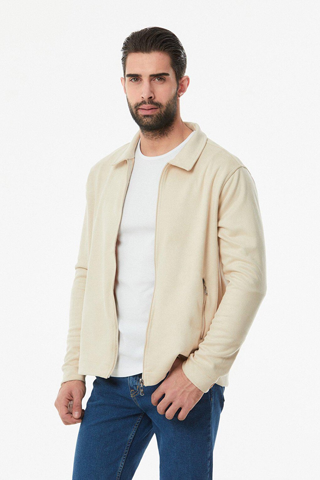 Zippered Basic Jacket