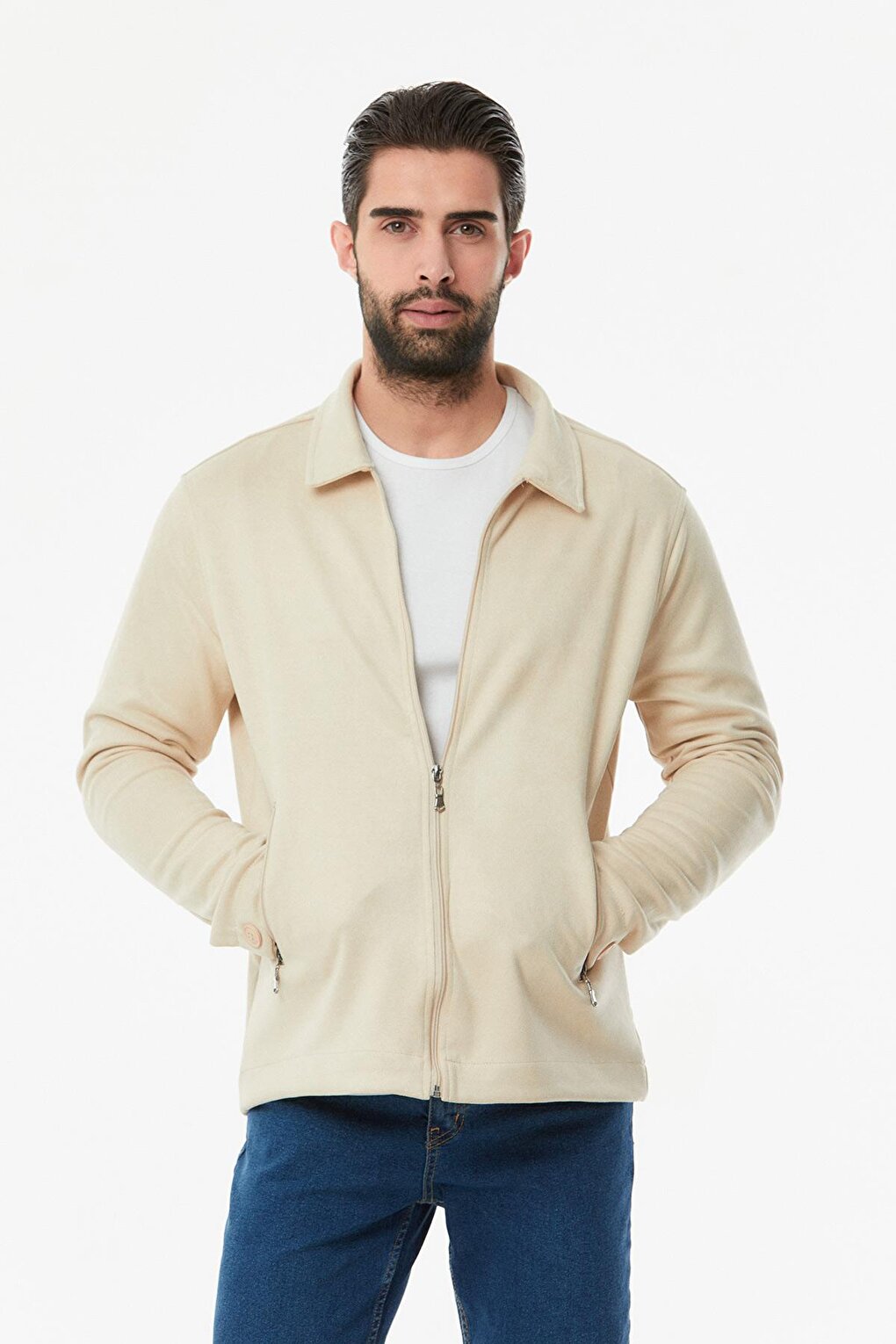 Zippered Basic Jacket