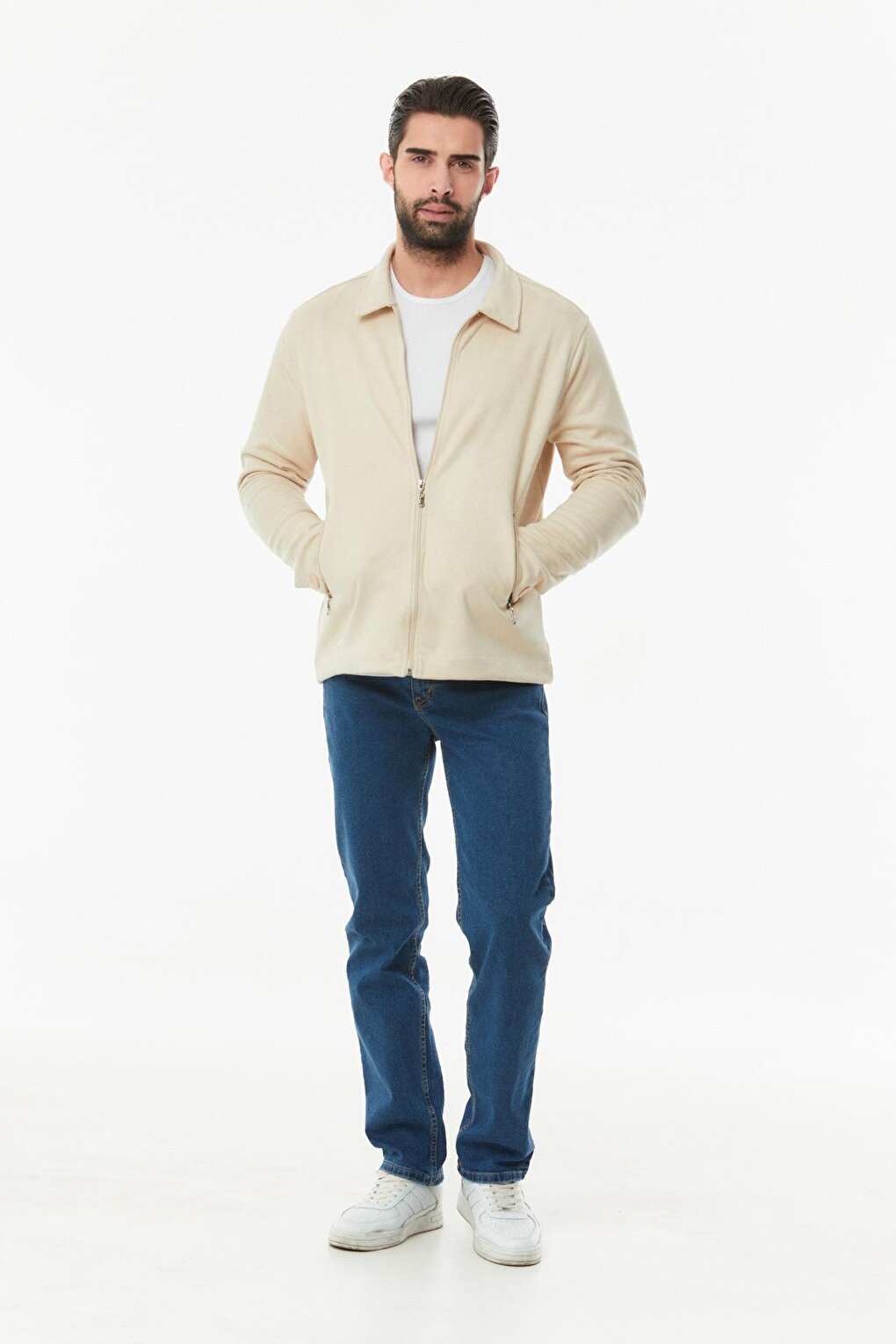 Zippered Basic Jacket