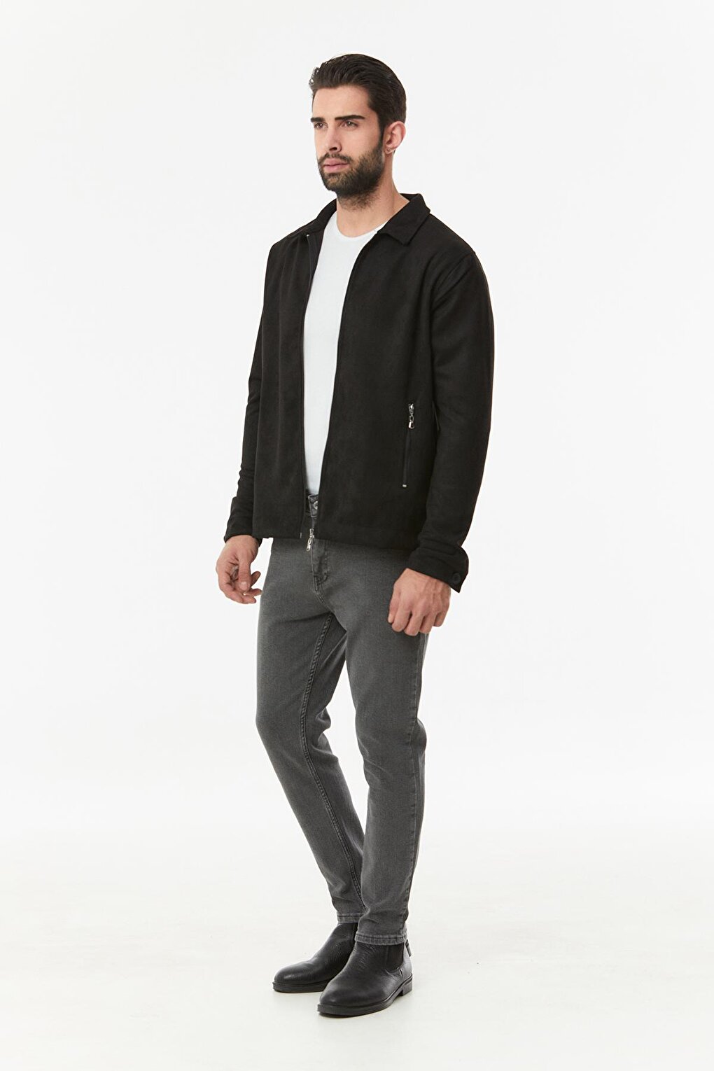 Zippered Basic Jacket