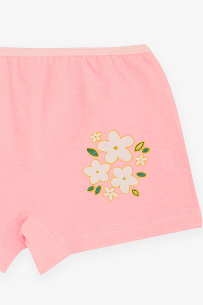 Girl's Boxer Floral Printed Pink (Age 7-11)